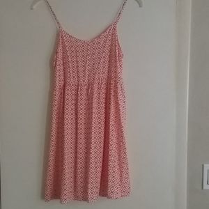 Old Navy Cute Orange/White Spaghetti Strap Dress.